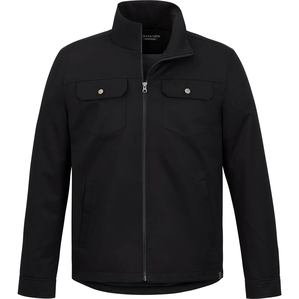 Hardy Recycled Work Jacket for Men Debossing - Black - Front