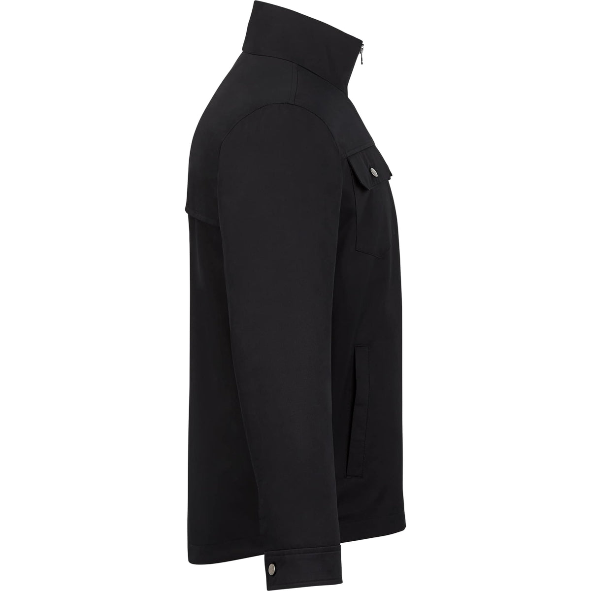 Hardy Recycled Work Jacket for Men Debossing - Black - Right Side