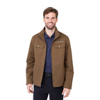 Hardy Recycled Work Jacket for Men Laser Engraving - Bark - Front On Model 2
