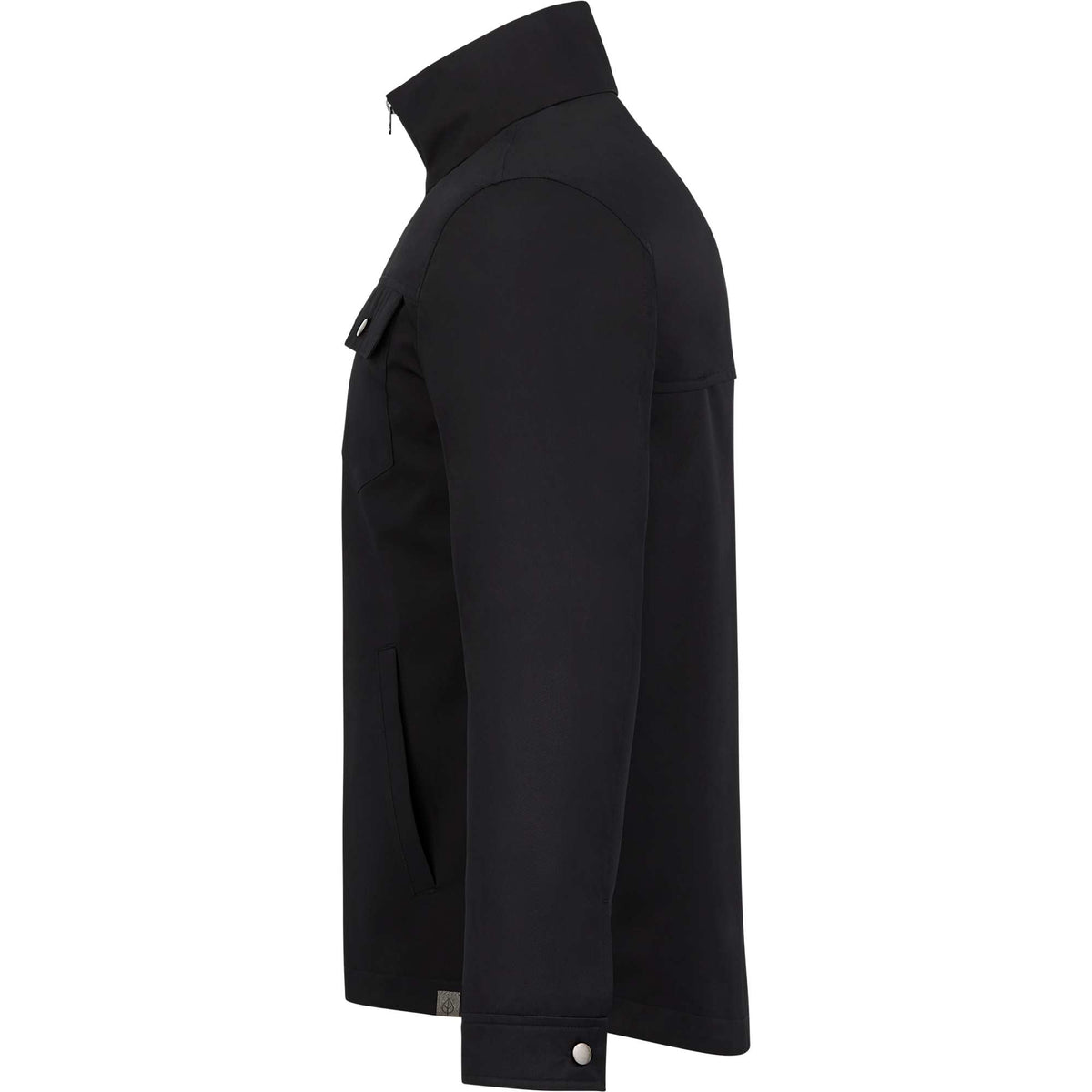 Hardy Recycled Work Jacket for Men Transfer - Black - Left Side