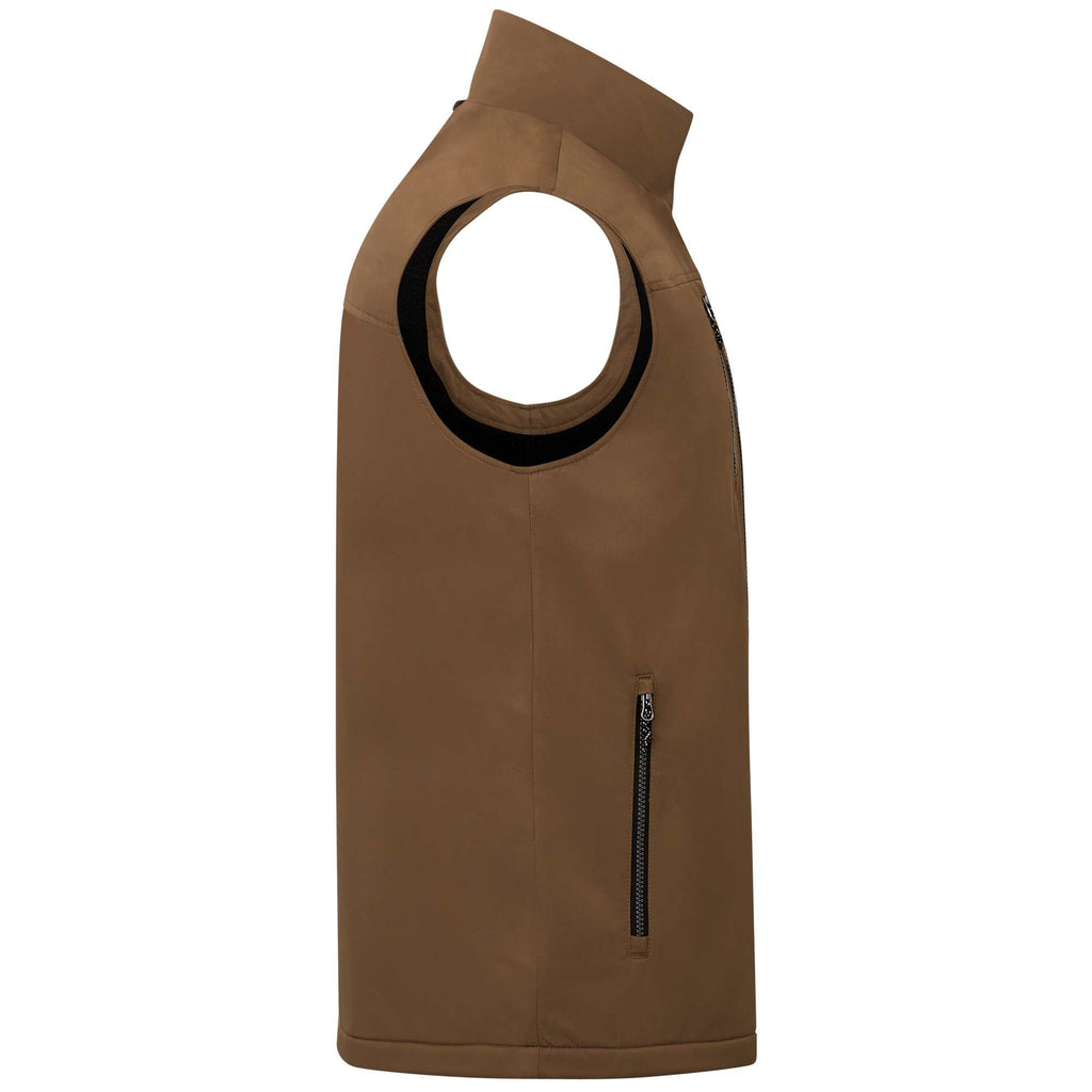Hardy Sherpa Lined Eco Vest for Men Transfer - Bark - Right Side