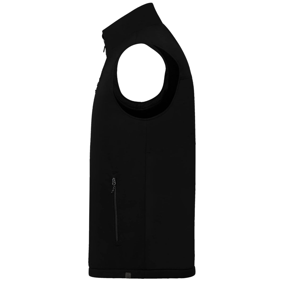 Hardy Sherpa Lined Eco Vest for Men Transfer - Black - Left Side