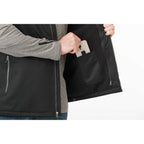 Hardy Sherpa Lined Eco Vest for Men Transfer - Black - On Model Detail 2