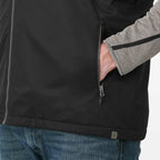 Hardy Sherpa Lined Eco Vest for Men Transfer - Black - On Model Detail 3