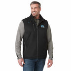 Hardy Sherpa Lined Eco Vest for Men Transfer - Black - On Model Front