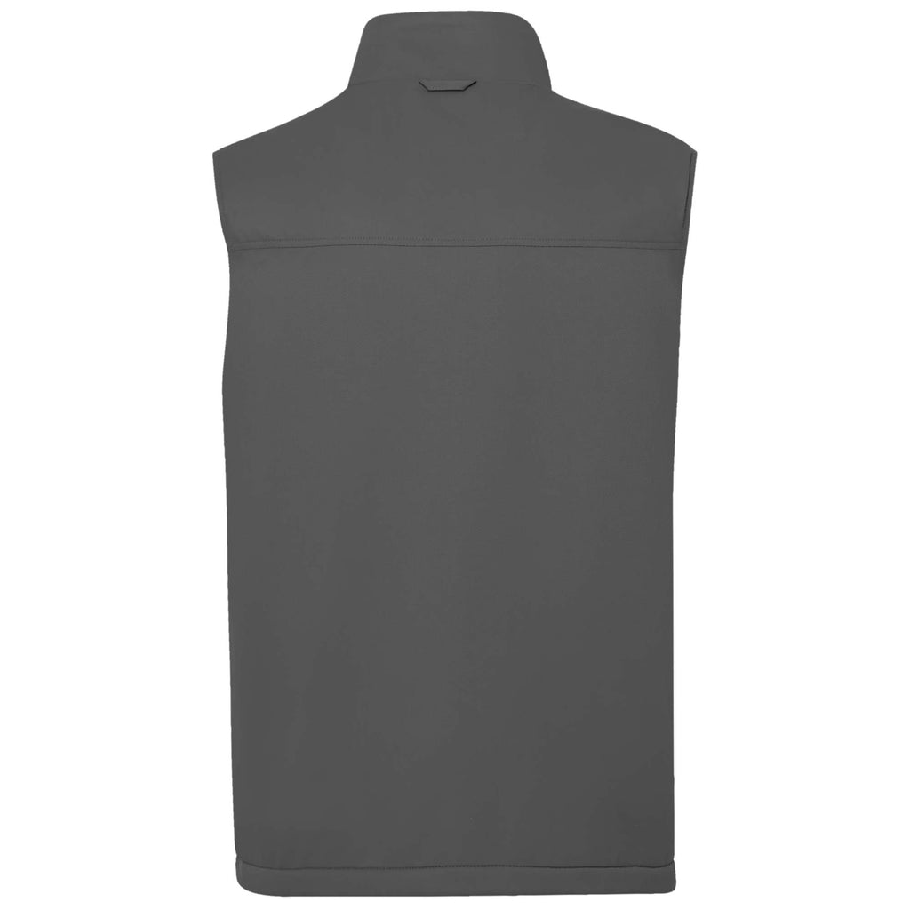 Hardy Sherpa Lined Eco Vest for Men Transfer - Grey Storm - Back