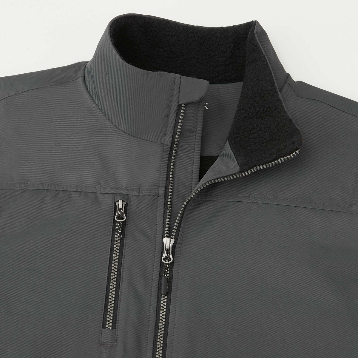 Hardy Sherpa Lined Eco Vest for Men Transfer - Grey Storm - Detail