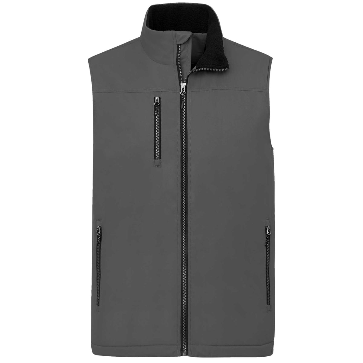 Hardy Sherpa Lined Eco Vest for Men Transfer - Grey Storm - Front
