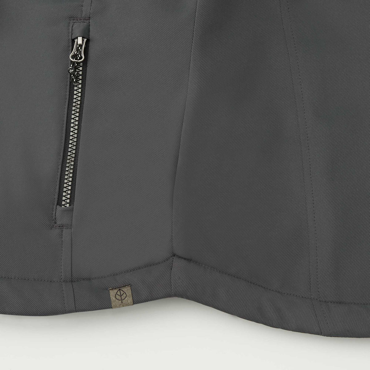Hardy Sherpa Lined Eco Vest for Women Debossing - Grey Storm - Detail 4