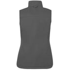 Hardy Sherpa Lined Eco Vest for Women Embroidery - Grey Storm - Back