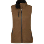 Hardy Sherpa Lined Eco Vest for Women Laser Engraving - Bark - Front