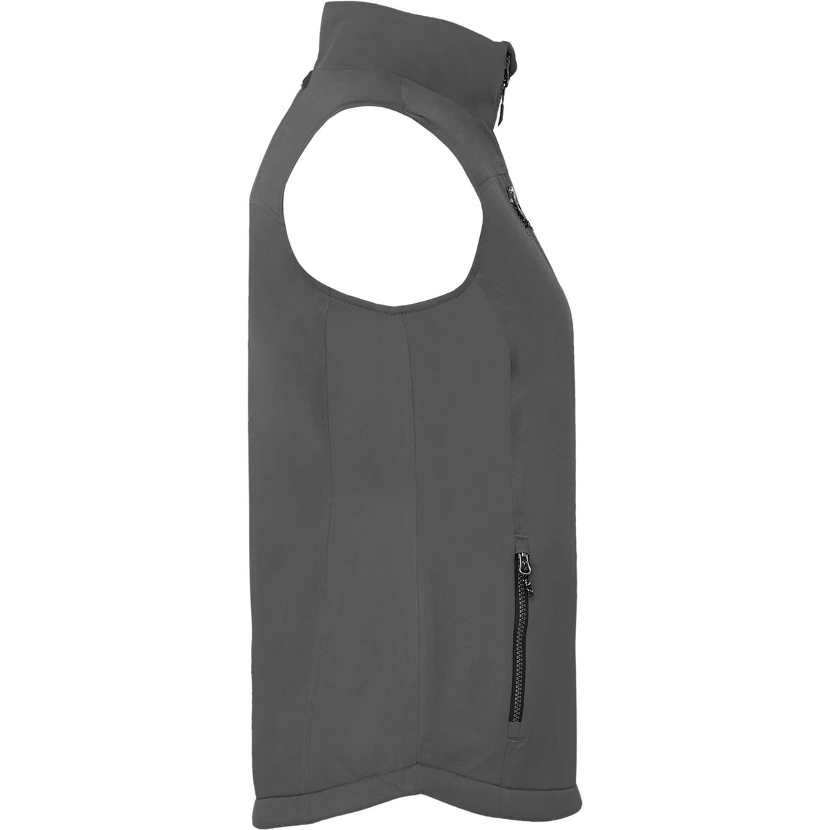 Hardy Sherpa Lined Eco Vest for Women Laser Engraving - Grey Storm - Right Side