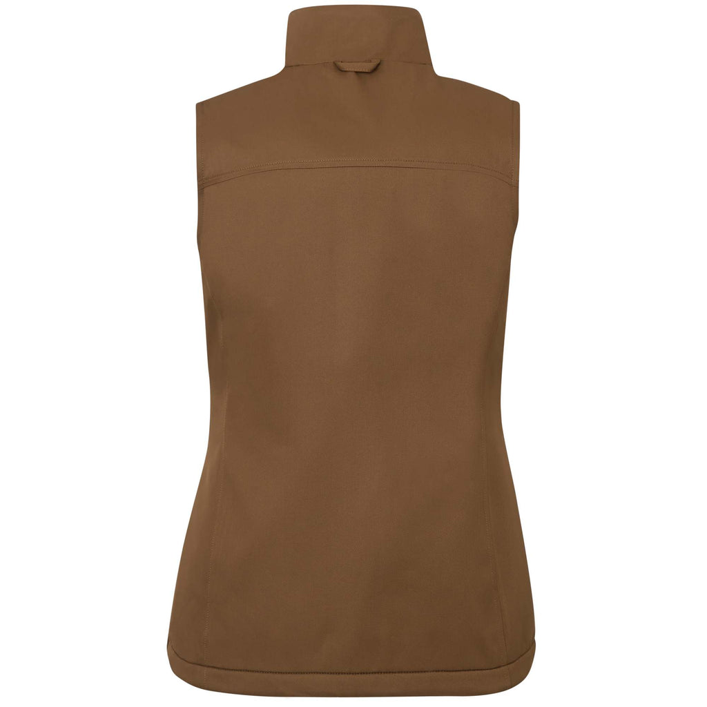 Hardy Sherpa Lined Eco Vest for Women Transfer - Bark - Back