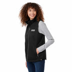 Hardy Sherpa Lined Eco Vest for Women Transfer - Black - On Model Right Angle