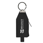 Harley Pouch Key Tag in Leatherette - Black - Pad Print