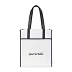 Harlow Laminated Recycled Shopping Bag Transfer - Black - View 1