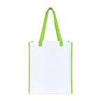 Harlow Laminated Recycled Shopping Bag Transfer - Lime Green - View 3
