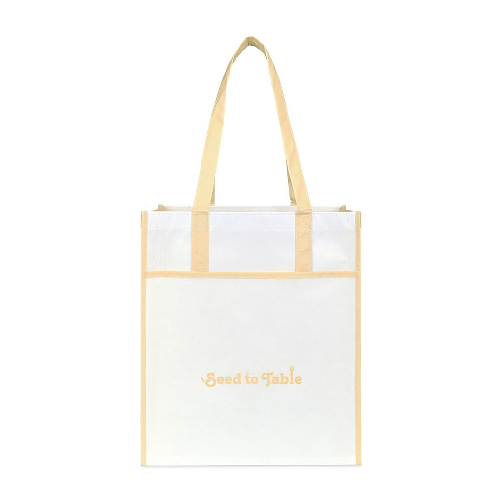 Harlow Laminated Recycled Shopping Bag Transfer - Oatmeal - View 1