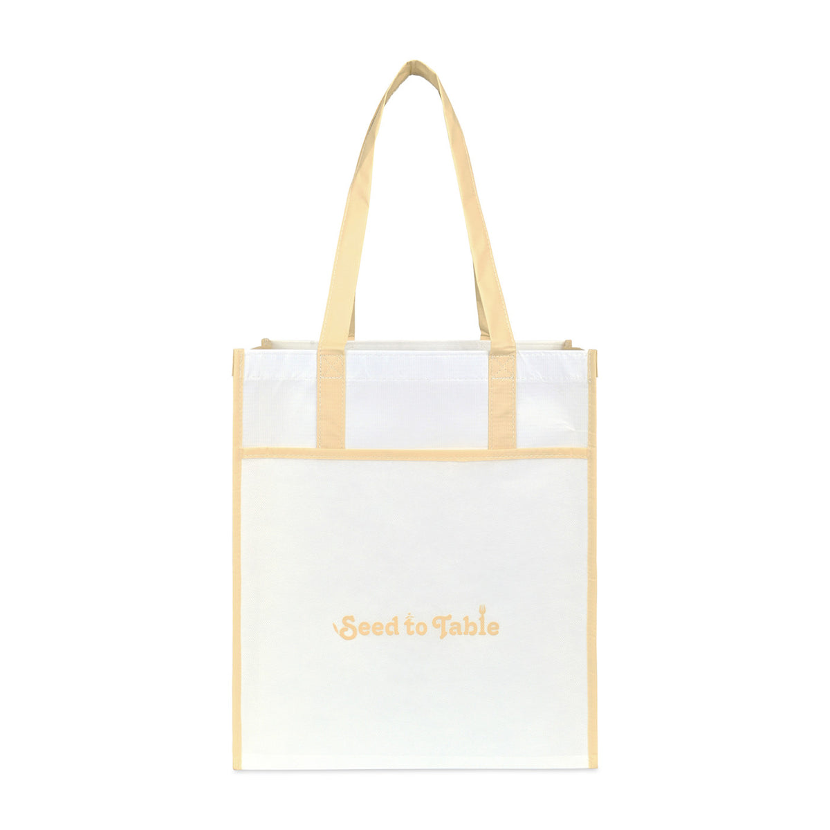 Harlow Laminated Recycled Shopping Bag Transfer - Oatmeal - View 1