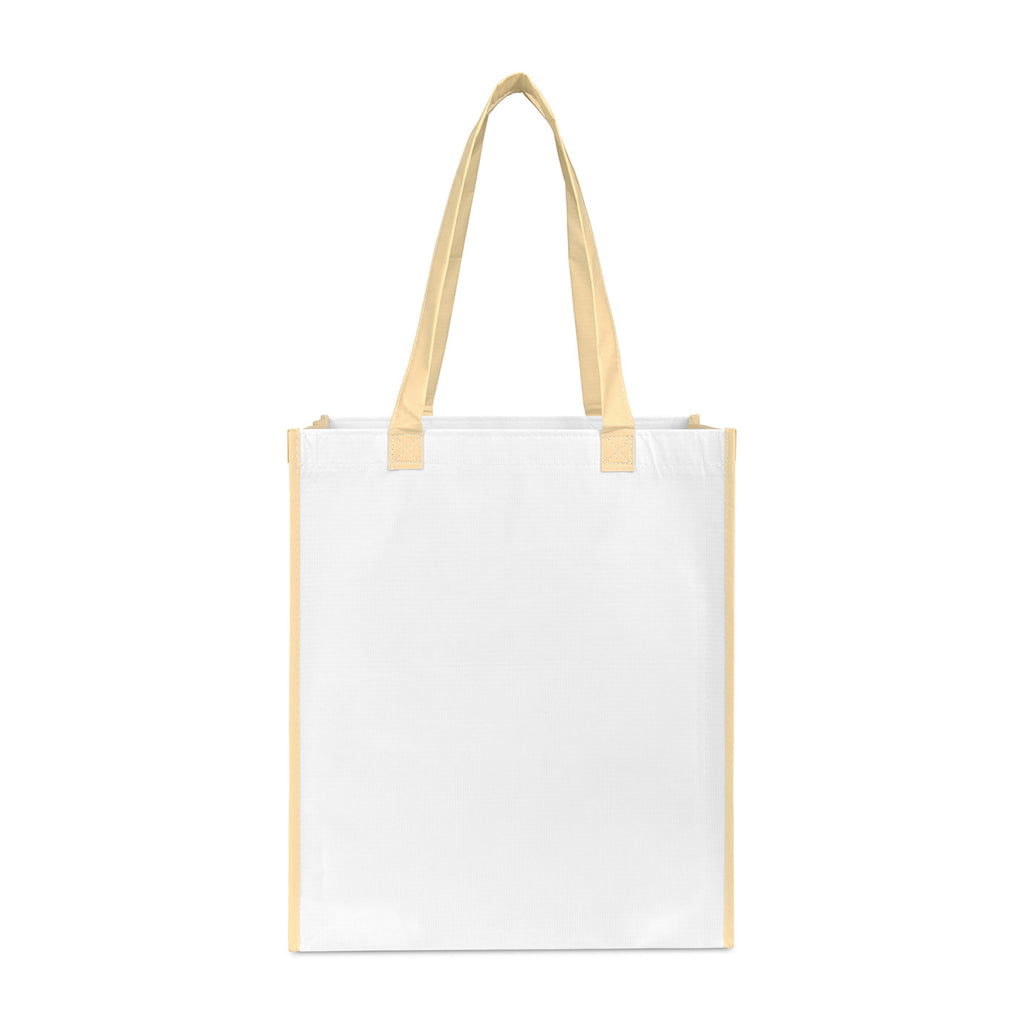 Harlow Laminated Recycled Shopping Bag Transfer - Oatmeal - View 2