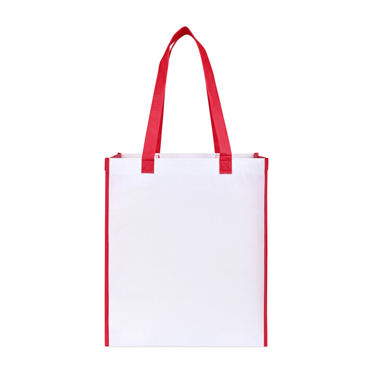 Harlow Laminated Recycled Shopping Bag Transfer - Red - View 3