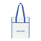 Harlow Laminated Recycled Shopping Bag Transfer - Royal Blue - View 1