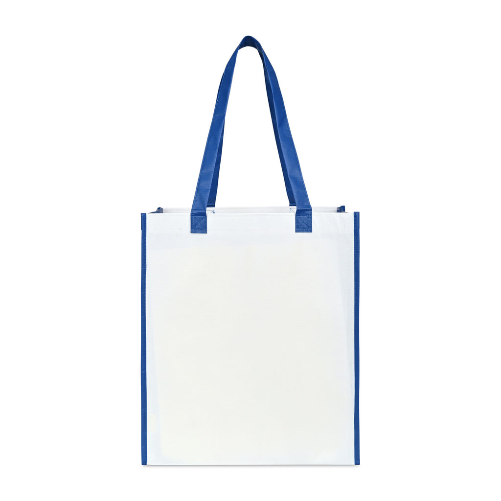 Harlow Laminated Recycled Shopping Bag Transfer - Royal Blue - View 3