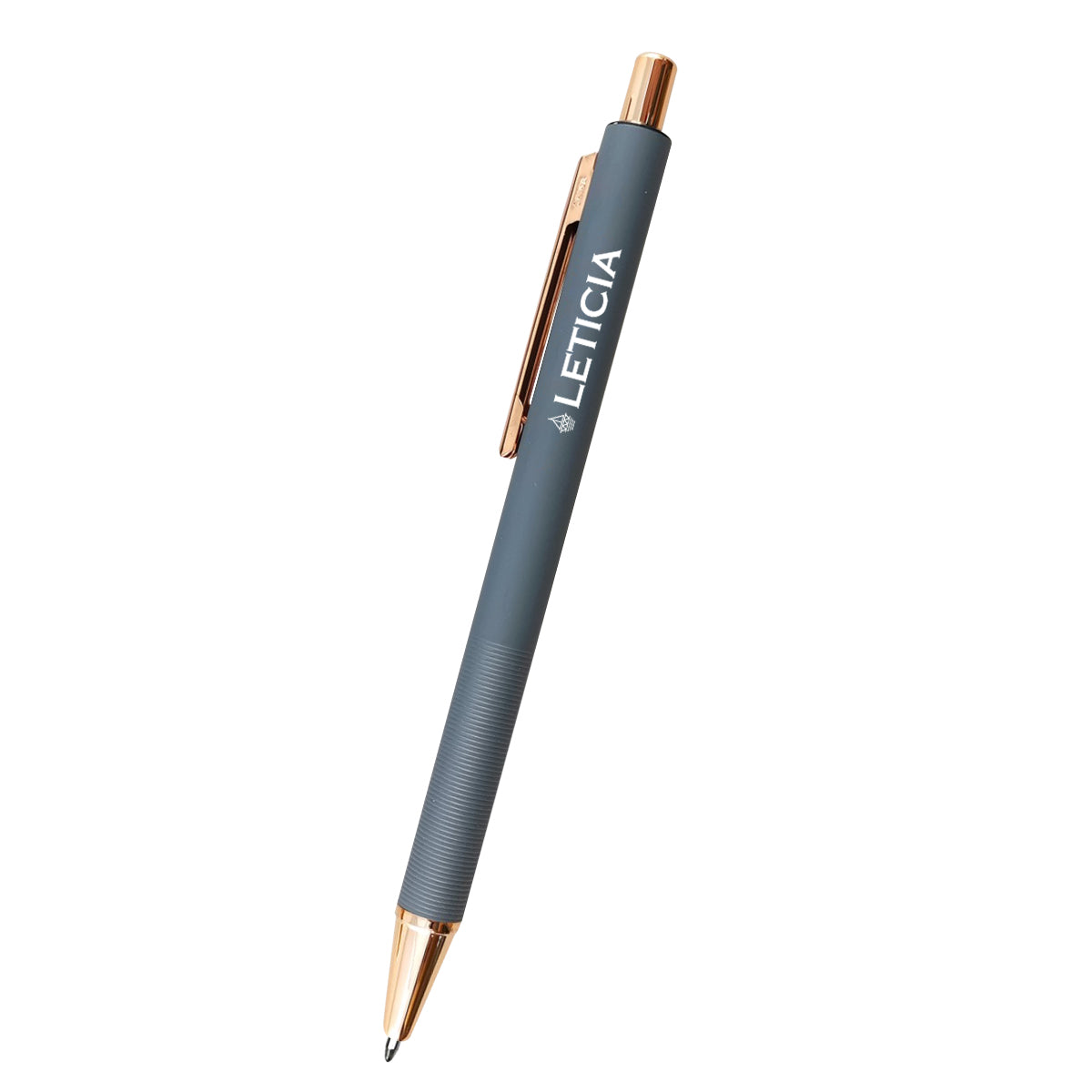 Harlow Pen in Recycled Aluminum - Gray - Silk Screen