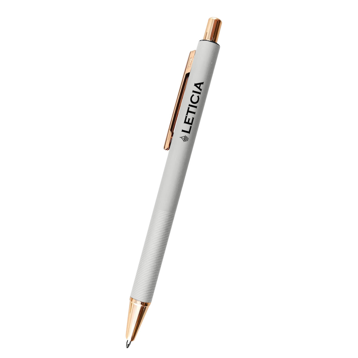 Harlow Pen in Recycled Aluminum - White - Silk Screen