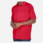 Harriton Men's Advantage Tactical Performance Polo Embroidery - Red - On Model Side