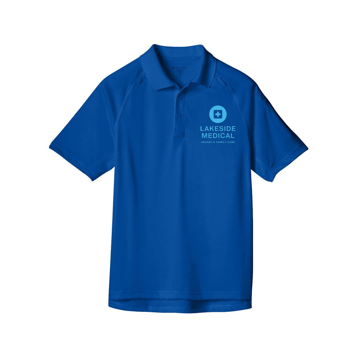 Harriton Men's Advantage Tactical Performance Polo Embroidery - True Royal - Front
