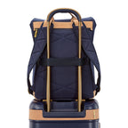 Hartmann Reserve Canvas and Leather Backpack Laser Engraving - Midnight Navy - View 10