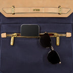 Hartmann Reserve Canvas and Leather Backpack Laser Engraving - Midnight Navy - View 7