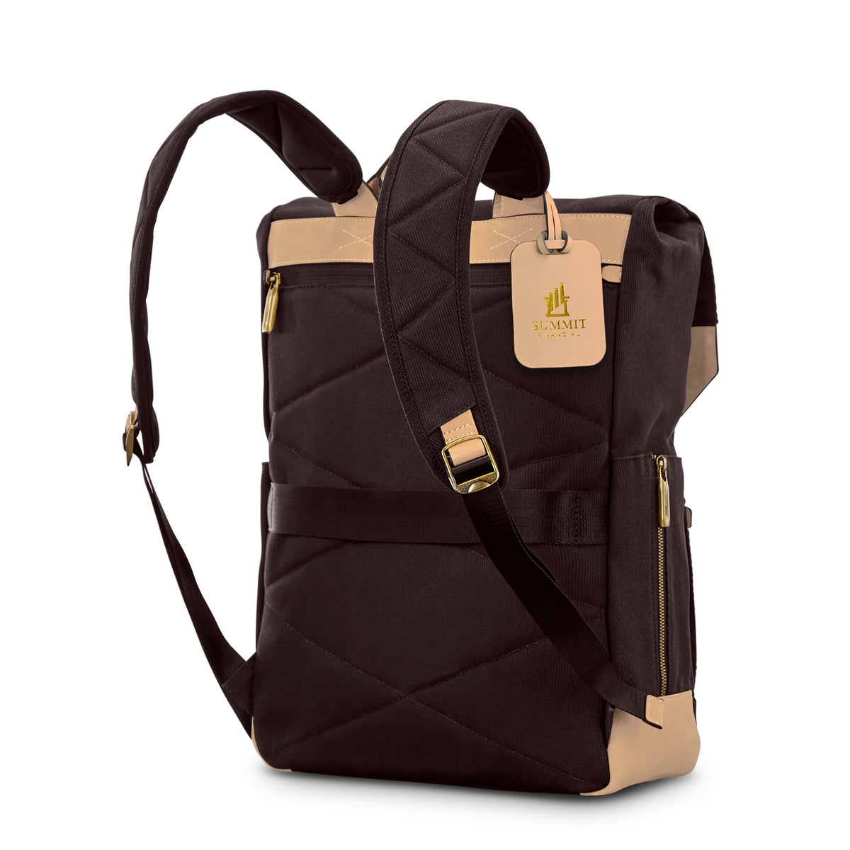 Hartmann Reserve Canvas and Leather Backpack Laser Engraving - Oak - View 6