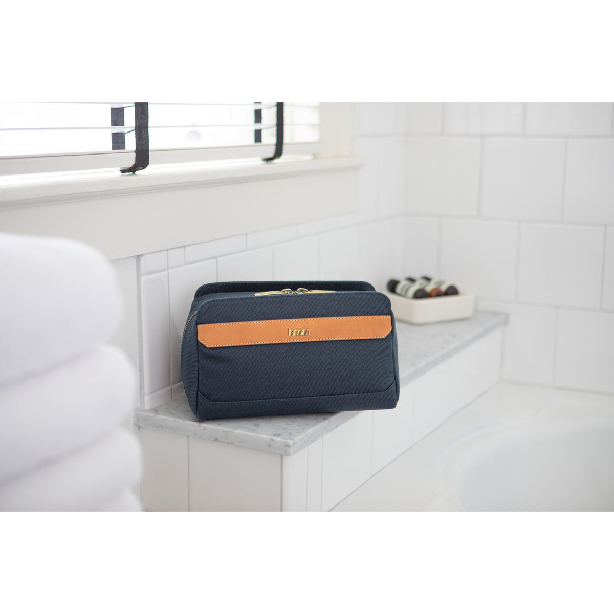 Hartmann Reserve Canvas Toiletry Kit Debossing - Midnight Navy - View 9