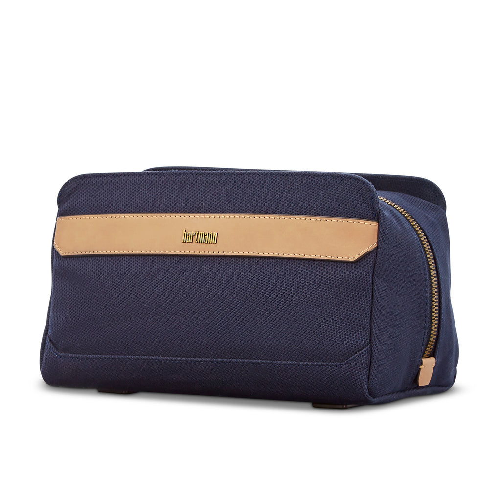 Hartmann Reserve Canvas Toiletry Kit Laser Engraving - Midnight Navy - View 1