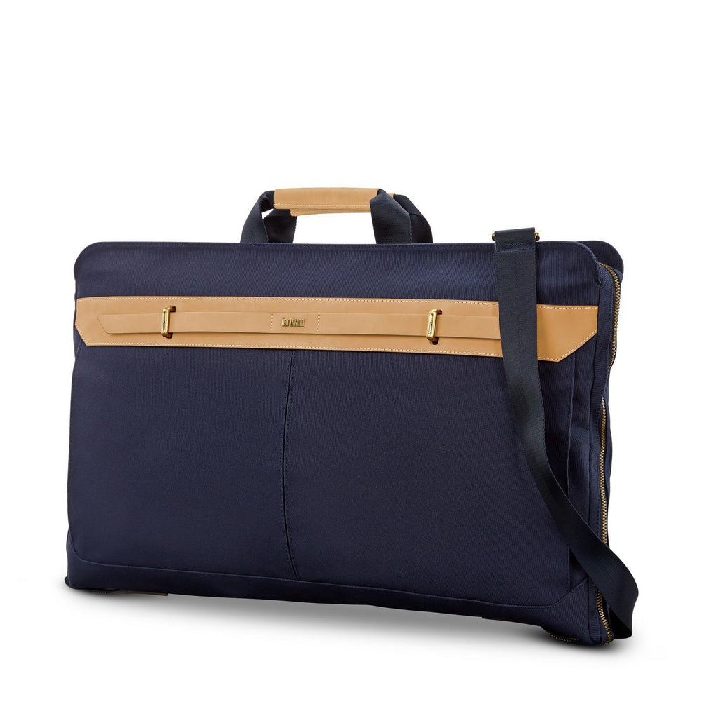 Hartmann Reserve Canvas Trifold Garment Bag Debossing - Midnight Navy - View 4