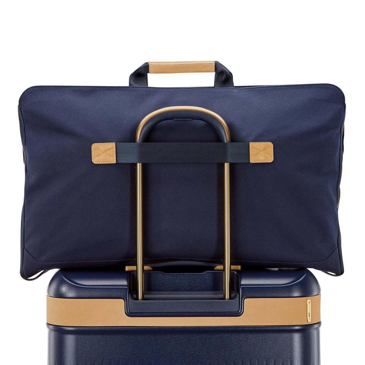 Hartmann Reserve Canvas Trifold Garment Bag Debossing - Midnight Navy - View 9