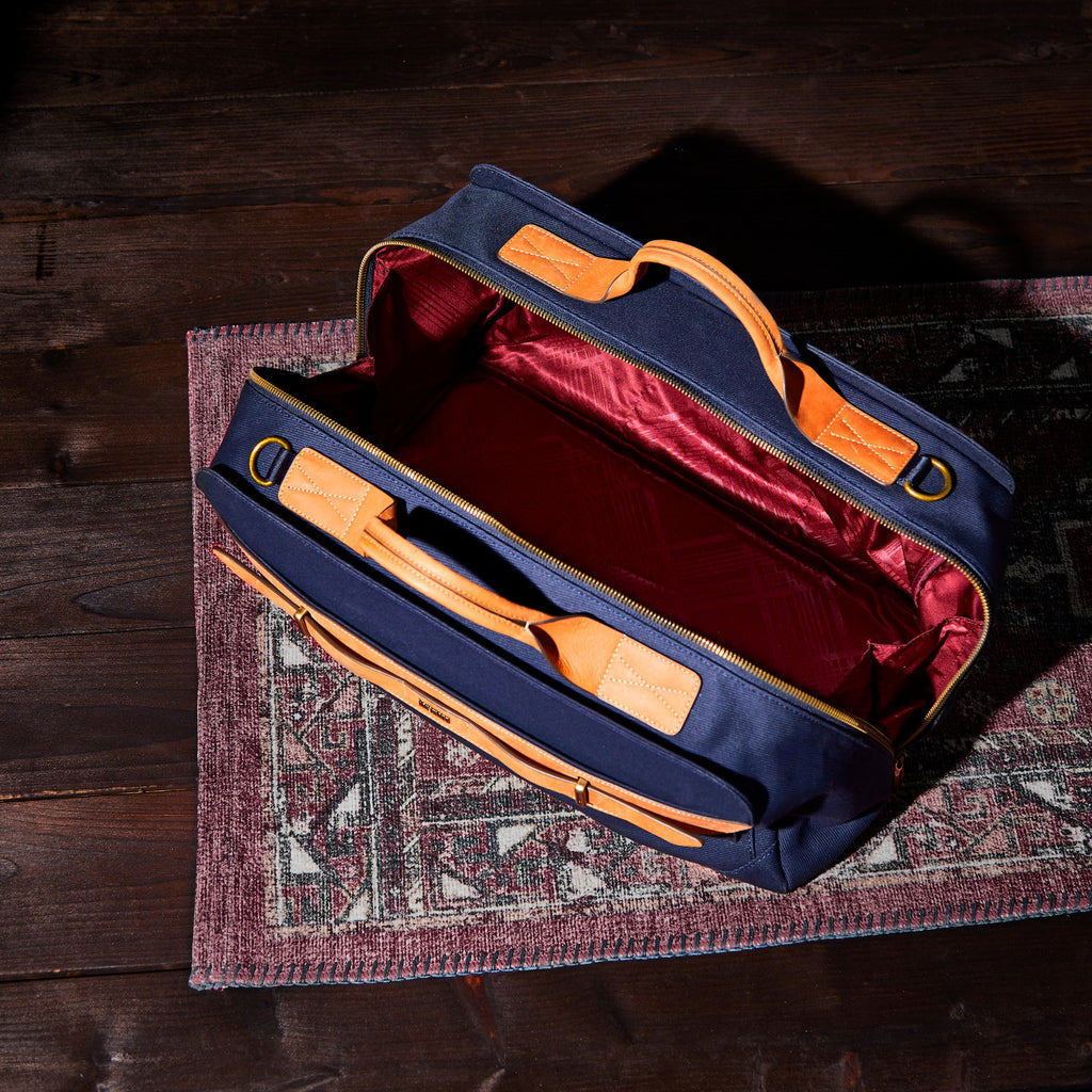 Hartmann Reserve Canvas Weekender Duffel Debossing - Midnight Navy - View 13