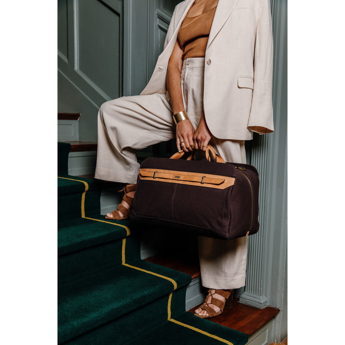 Hartmann Reserve Canvas Weekender Duffel Debossing - Oak - View 11