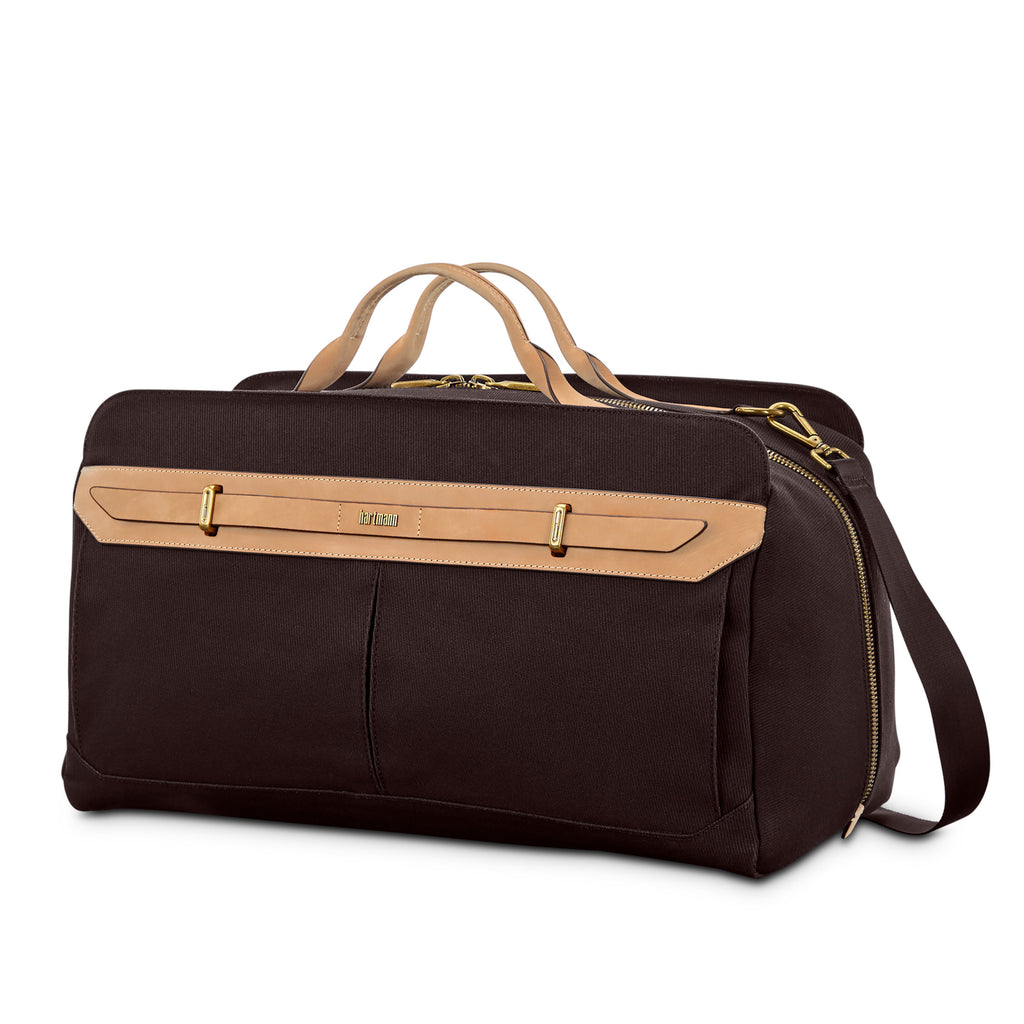 Hartmann Reserve Canvas Weekender Duffel Laser Engraving - Oak - View 7