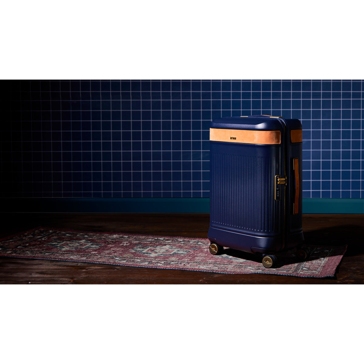 Hartmann Reserve Hardside Carry-On with Leather Trim Debossing - Midnight Navy - View 13