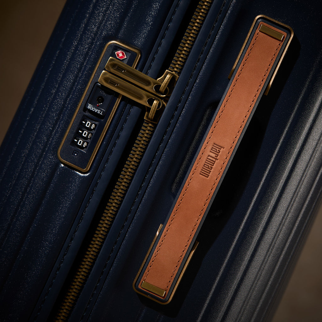 Hartmann Reserve Hardside Carry-On with Leather Trim Debossing - Midnight Navy - View 15