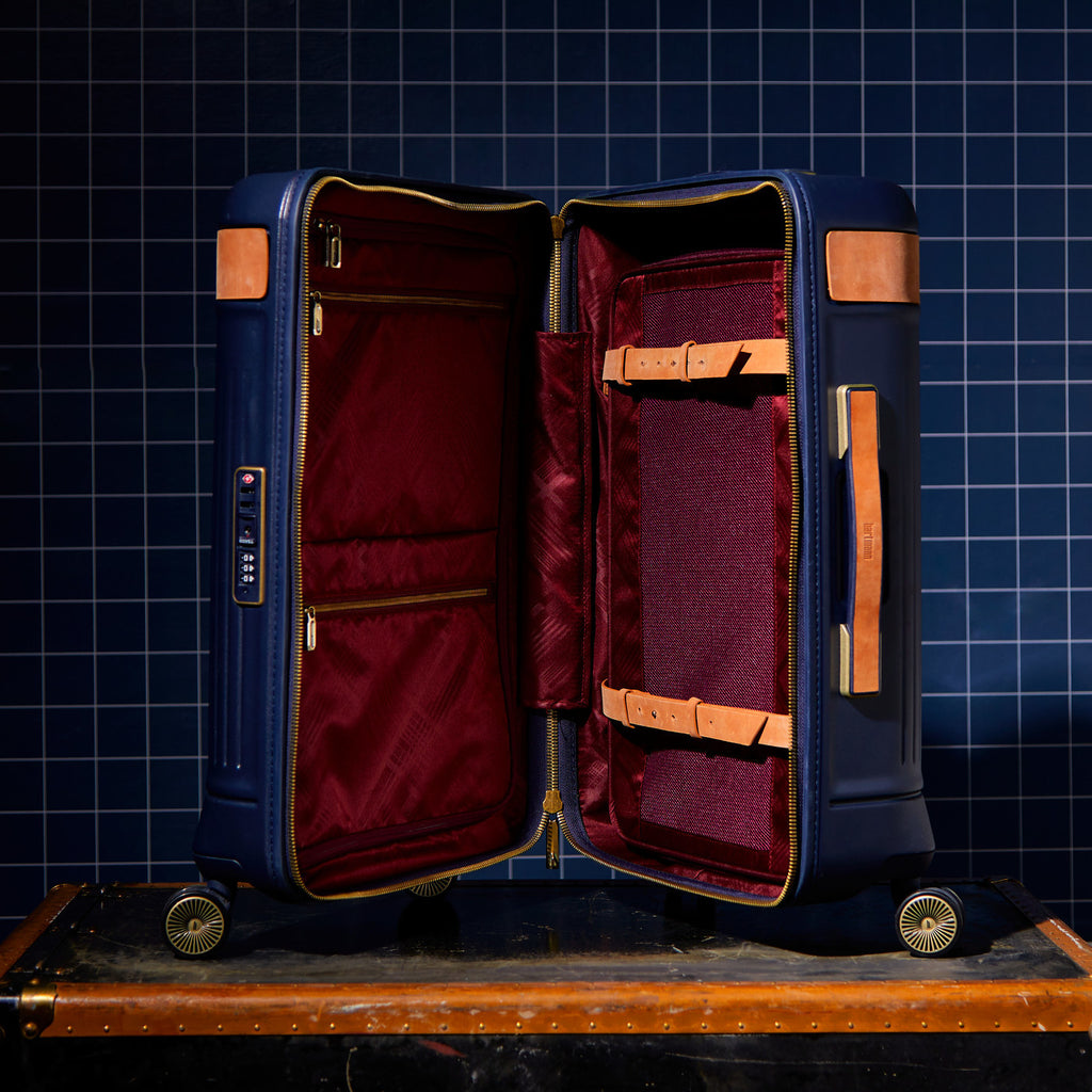 Hartmann Reserve Hardside Carry-On with Leather Trim Debossing - Midnight Navy - View 17