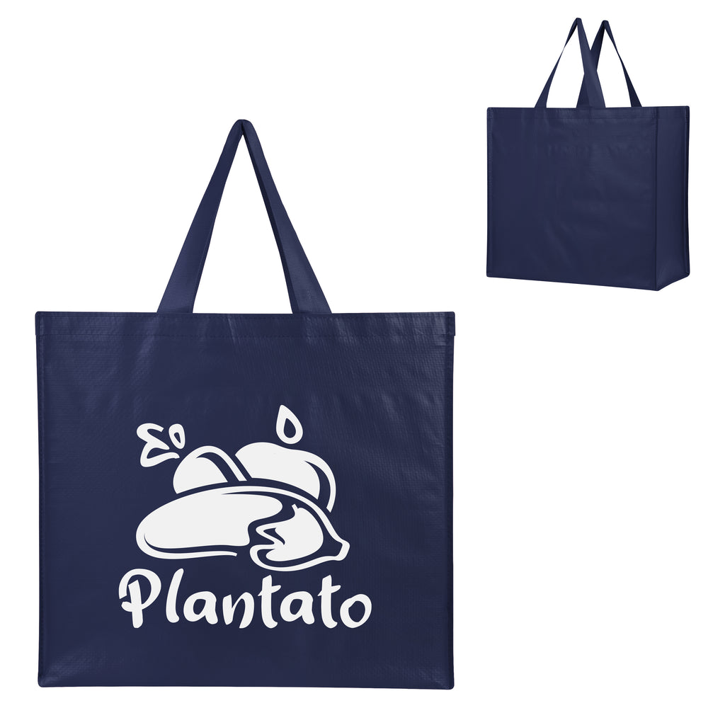 Harvest Haul Recycled Shopper Tote Bag, Non-Woven - Silk Screen