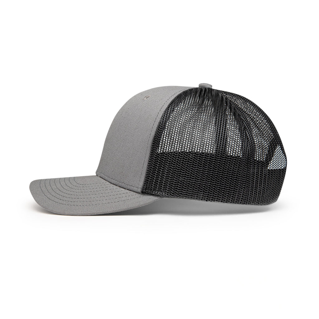 Hauler Classic Trucker Cap - Gray With Black - Side