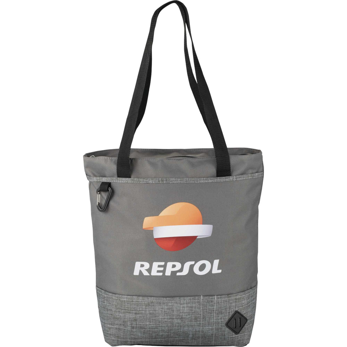 Hayden Convention Tote with Phone Pockets Embroidery - Graphite - Front 2