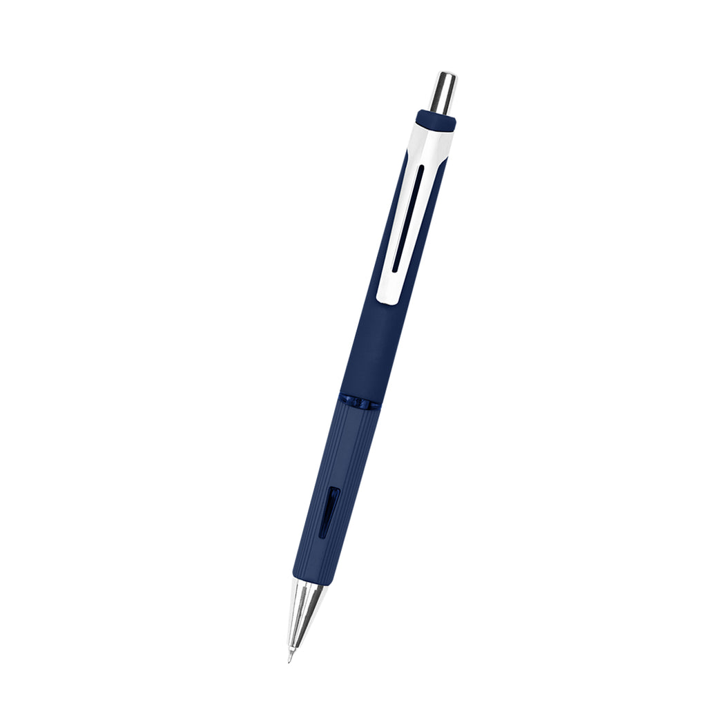 Hayes Gel Pen in Recycled ABS - Navy - Front