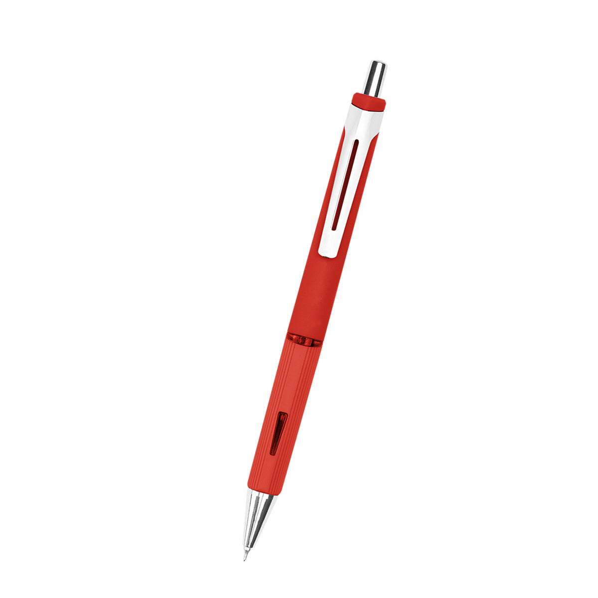 Hayes Gel Pen in Recycled ABS - Red - Front