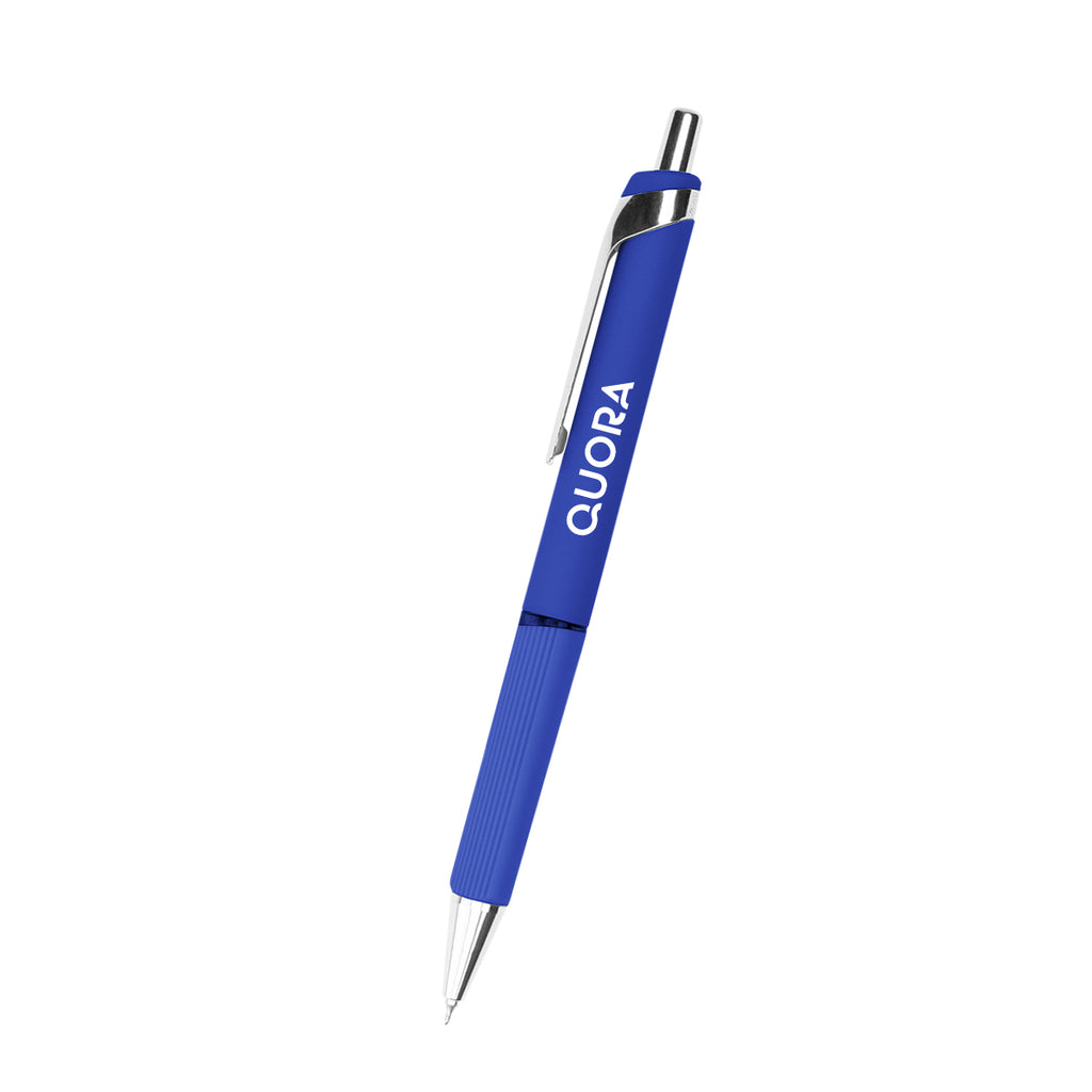 Hayes Gel Pen in Recycled ABS - Royal Blue - Silk Screen